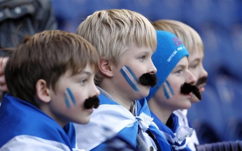 Movember in Scozia (ph. Craig Brough/Action Images)