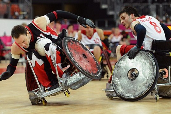 Una partita di WheelChair delle ultime Paralimpiadi