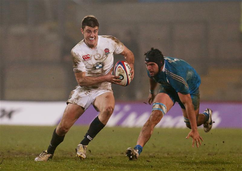L'inglese Devoto Ollie in azione contro l'Italia U20 (ph. Paul Childs/Action Images)