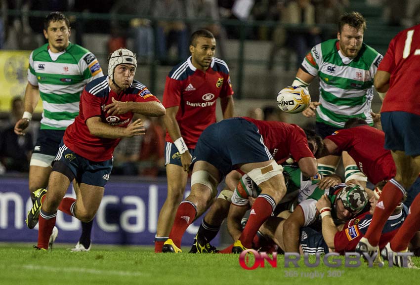 Munster in azione contro il Benetton Treviso