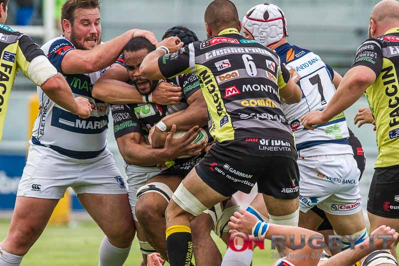 Campionato Italiano di Eccellenza di Rugby, Diciasettesima Giornata, Peroni Stadium di Calvisano, 25/04/2015, Calvisano Vs Mogliano, Photo Alfio Guarise