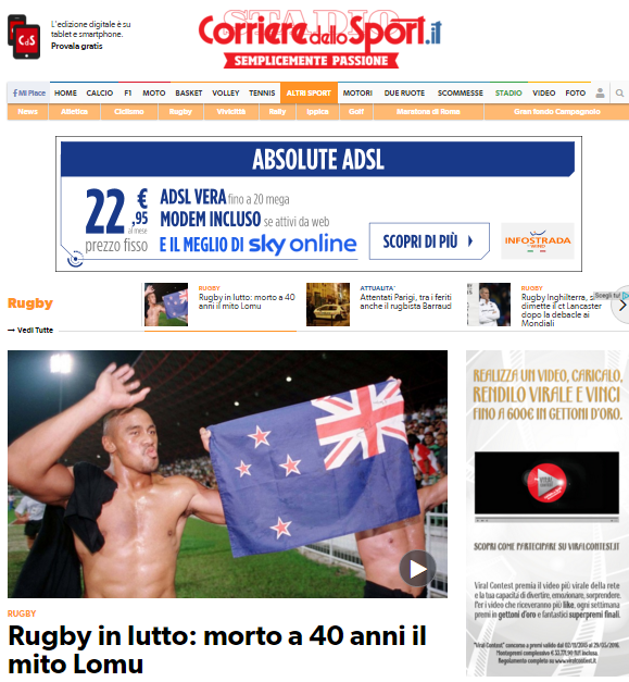 Lomu Corriere Sport