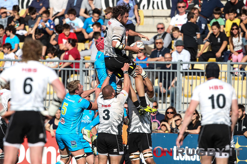 zebre rugby ulster touche