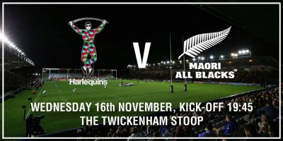 Harlequins-Maori All Blacks, scelte le formazioni