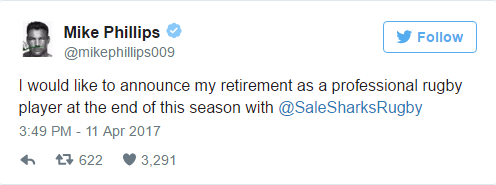 Phillips to retire at season s end   Planet Rugby   Planet Rugby