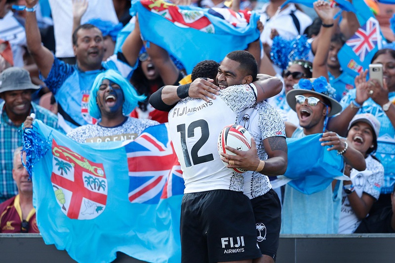Fiji festeggia ad Hamilton, Nuova Zelanda - Sevens World Series
