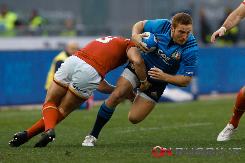 Giulio Bisegni in una delle sue 16 presenze in azzurro ph. Sebastiano Pessina