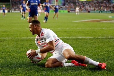 Dan Norton England scores his 245th try in Hong Kong 2017