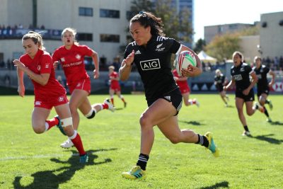 Black Ferns Sevens Portia Woodman vs Canada in Glendale Colorado USA ph. World Rugby