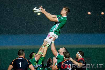 Ruzza è stato uno dei protagonisti della vittoria del Benetton in Challenge Cup ph. Ettore Griffoni