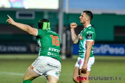 benetton rugby esultanza