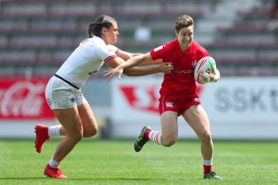 Landry in azione nella finale di Kitakyushu