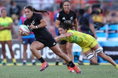 Sevens World Series Nuova Zelanda vs Australia verso Tokyo 2020 in Giappone