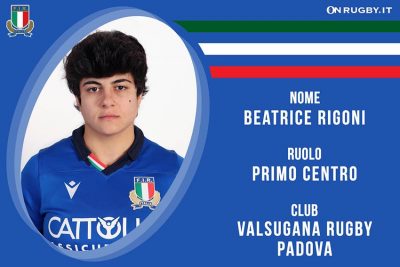 Beatrice Rigoni-Rugby-Nazionale Femminile
