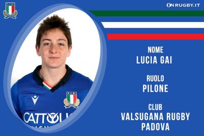 Lucia Gai-Rugby-Nazionale Femminile