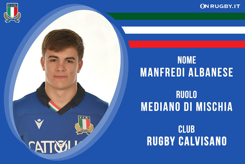 Manfredi Albanese rugby Nazionale italiana under 20
