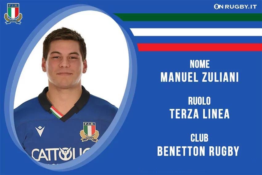 Manuel Zuliani Nazionale Italaina Rugby e Benetton Rugby