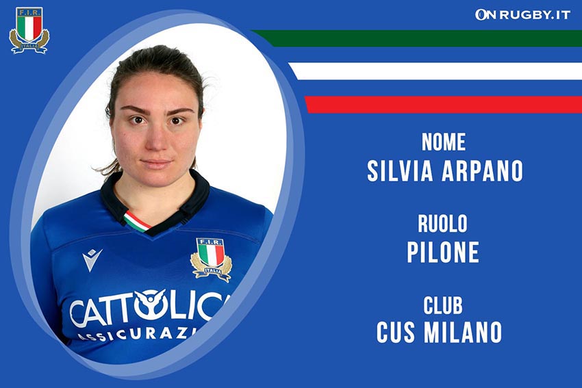 Silvia Arpano-Rugby-Nazionale Femminile