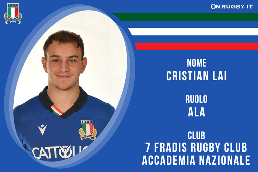Cristian Lai- rugby- nazionale under 20
