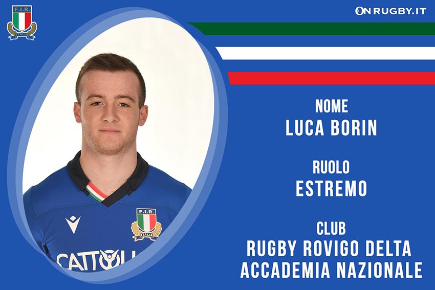 Luca Borin-rugby-nazionale under 20