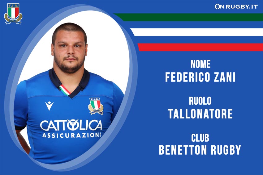 Federico zani nazionale italiana rugby - Italrugby