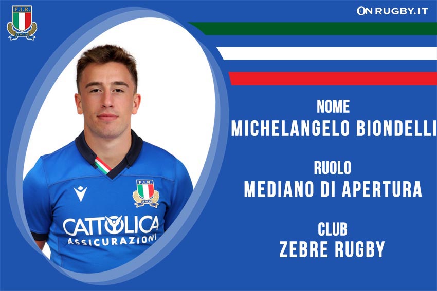 Michelangelo Biondelli Nazionale Italiana Rugby - Italrugby FIR
