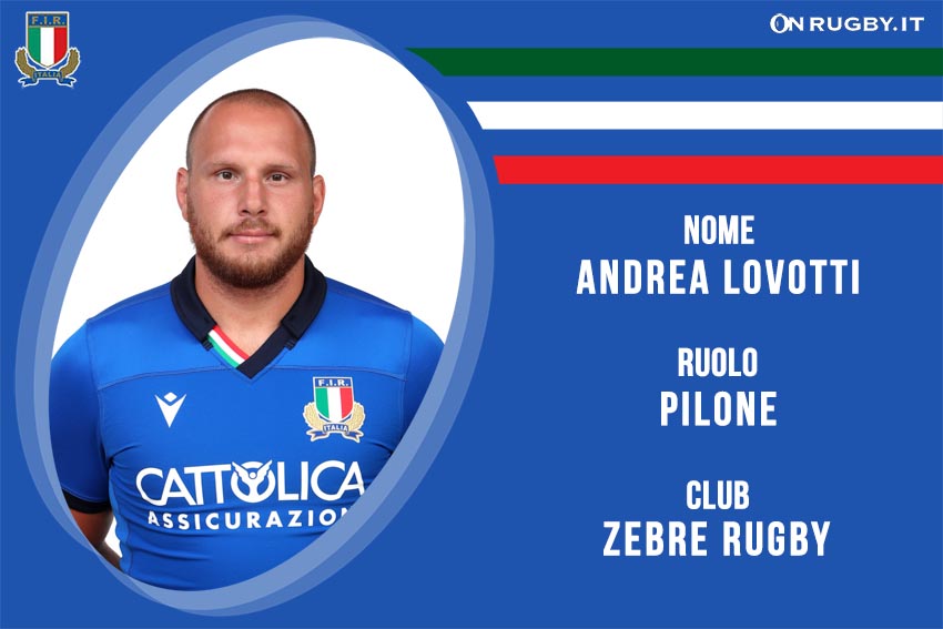 Andrea Lovotti nazionale italiana rugby - Italrugby