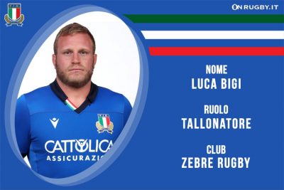 luca bigi capitano della nazionale italiana rugby - Italrugby