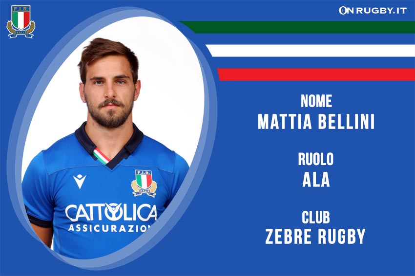 Mattia Bellini-nazionale italiana rugby - Italrugby