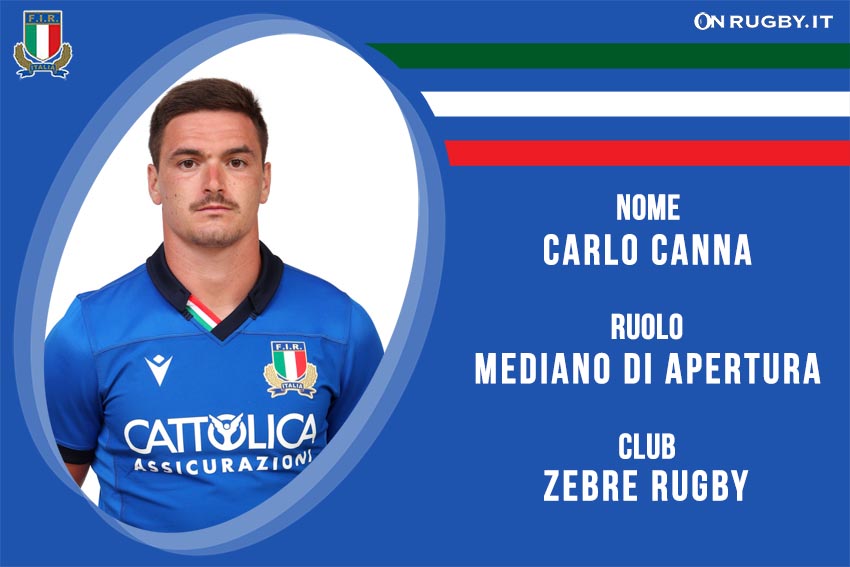Carlo Canna nazionale italiana rugby - Italrugby