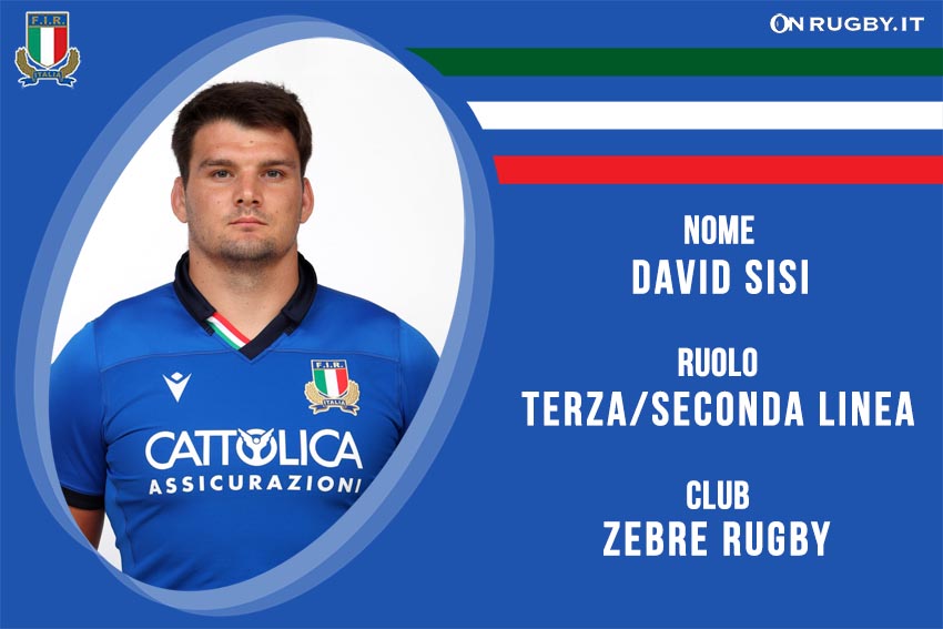 David Sisi nazionale italiana rugby - Italrugby