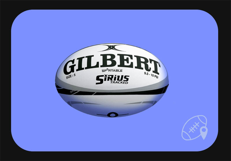 Il pallone da rugby intelligente
