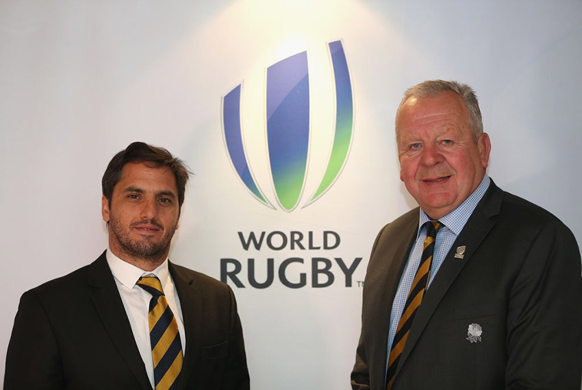 World Rugby Agustín Pichot e Bill Beaumont