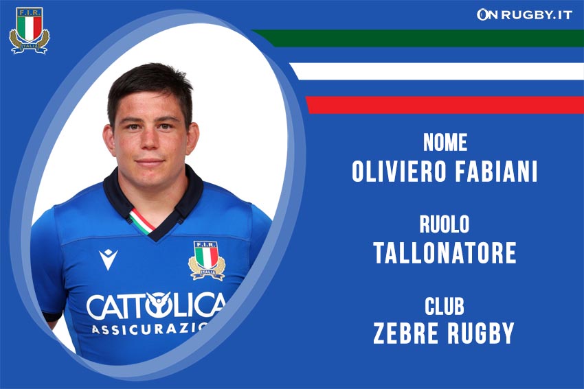 Oliviero Fabiani nazionale italiana rugby - Italrugby