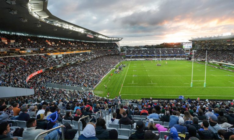 Nuova Zelanda: L'Eden Park avrebbe dovuto ospitare la partita amichevole tra Blues e Crusaders Ph. Twitter