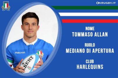 Tommaso Allan Nazionale Italiana Rugby