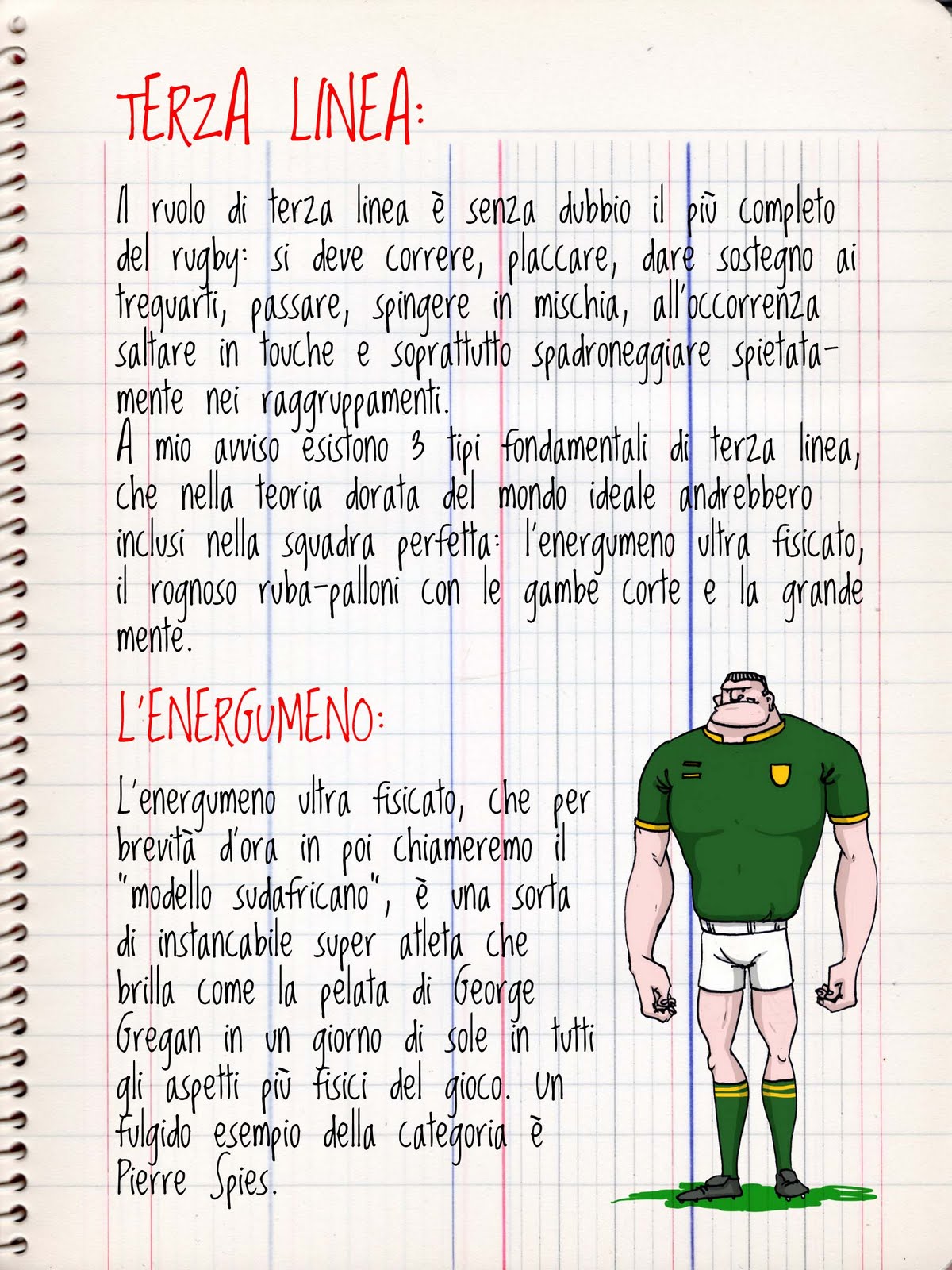 ruoli rugby - Terza linea
