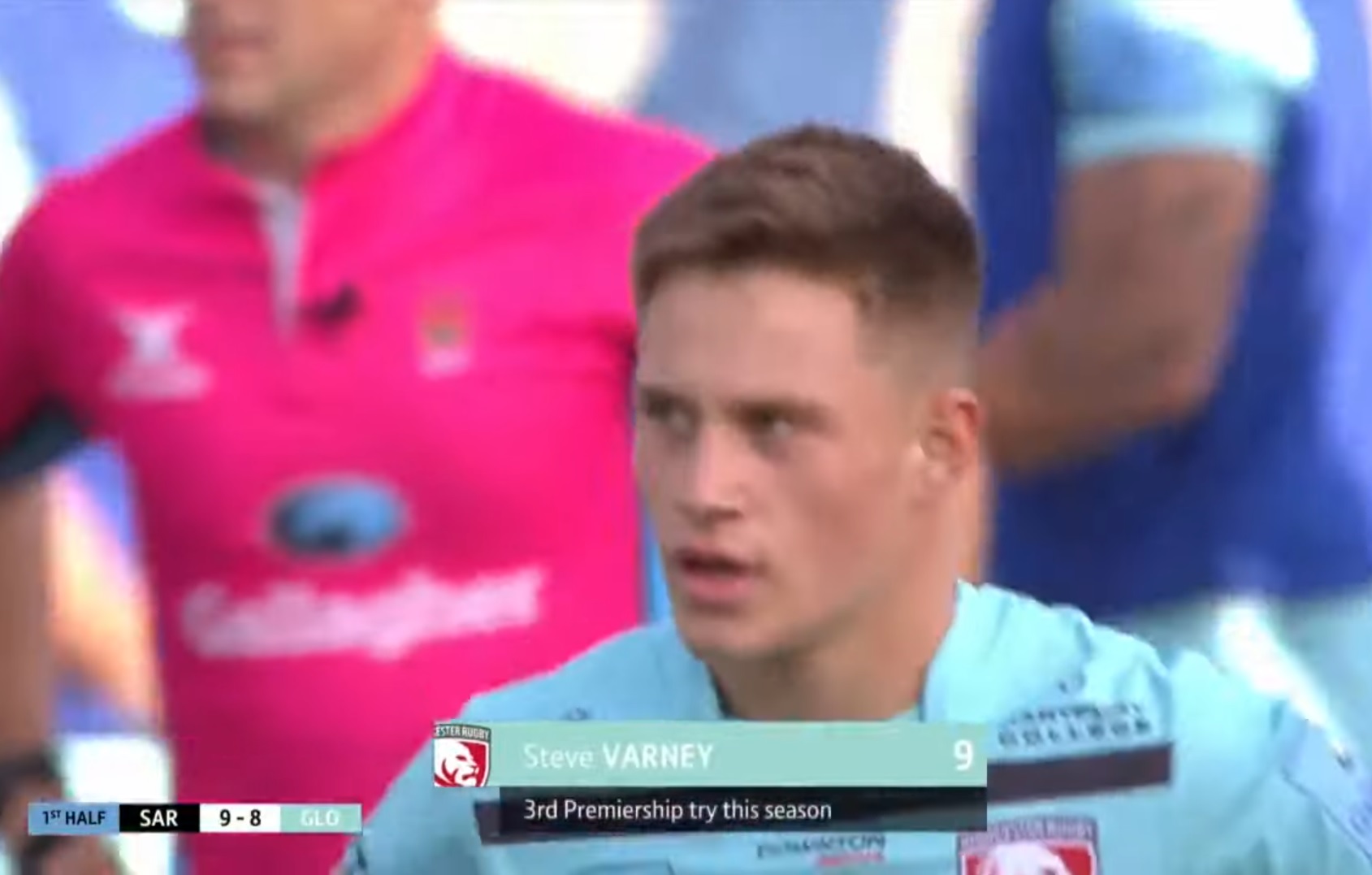 Rugby Video Stephen Varney a segno anche contro i Saracens