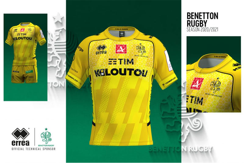 La seconda maglia della Benetton-Rugby per la stagione 2020/21