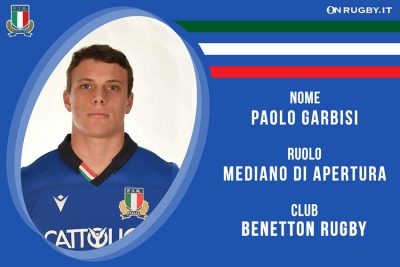 Paolo Garbisi Nazionale Italiana Rugby e Benetton Rugby