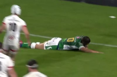 Benetton - Paolo Garbisi in meta