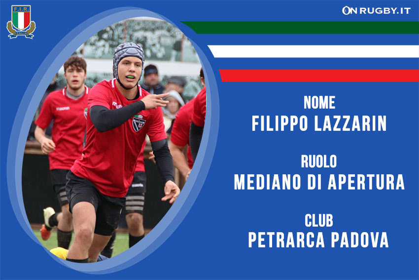 Filippo Lazzarin -rugby-nazionale under 20