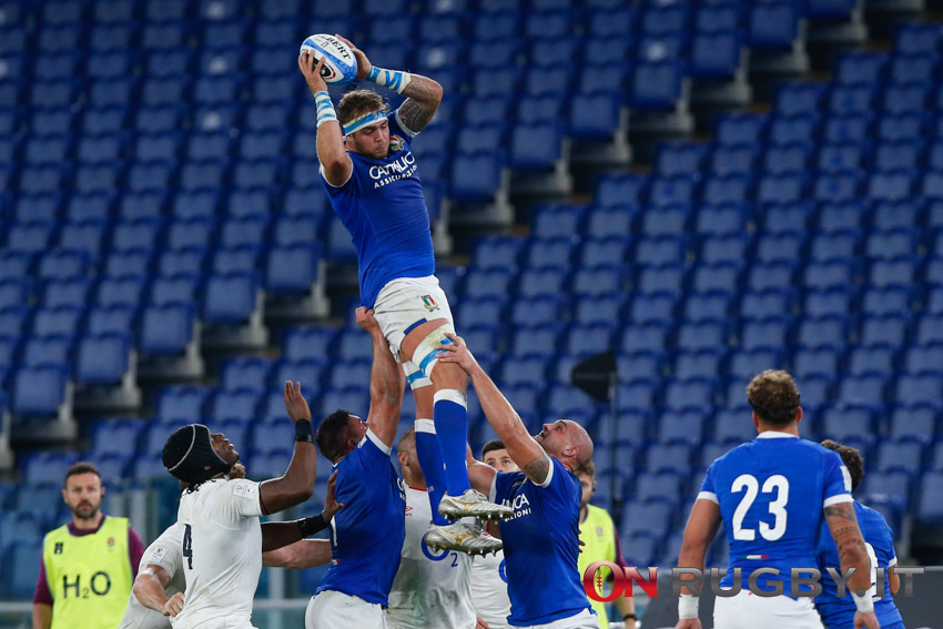 La formazione dell'Italia del rugby contro la Scozia, per il debutto in Autumn Nations Cup