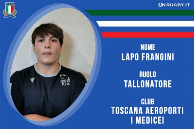 Lapo Frangini-rugby-nazionale under 20