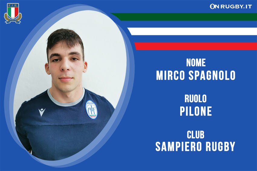 Mirco Spagnolo-rugby-nazionale under 20