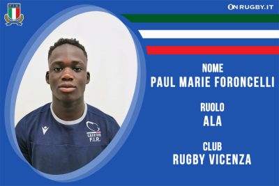 Paul Marie Foroncelli-rugby-nazionale under 20