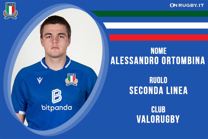 Alessandro Ortombina seconda linea della Nazionale Italiana Rugby Under20 e del Valorugby