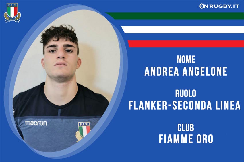 Andrea Angelone rugby Nazionale italiana Under20