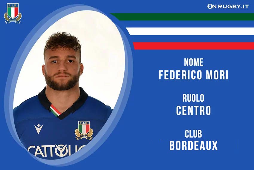 Federico Mori Nazionale Italiana Rugby e Bordeaux
