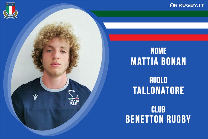 Mattia Bonan Nazionale italiana Rugby Under20